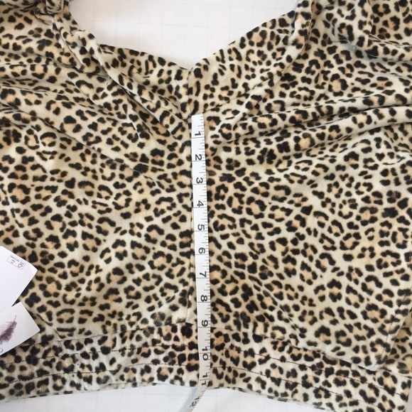 Jessica Simpson Brown Tan Snow Washed Floral Pull on Cropped Ankle Sweatpants - Picture 5 of 14